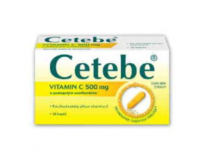 Cetebe Vitamín C 500mg 60kps