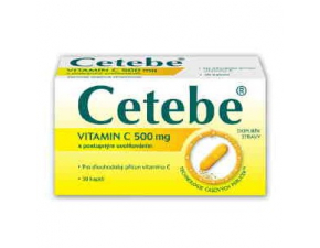 Cetebe Vitamín C 500mg 30kps