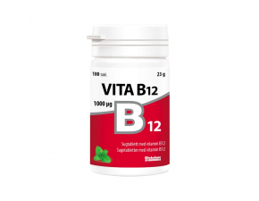 Vita B12 1000 µg žuvacie tablety s príchuťou mäty 1x100 ks 