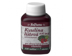 MedPharma Kyselina listová 400mcg 107 tabliet