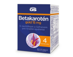 GS Betakarotén gold 15 mg s nechtíkom a šafranom 30 kapsúl