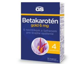 GS Betakarotén gold 6 mg s nechtíkom a šafranom 30 kapsúl