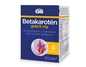GS Betakarotén gold 6 mg s nechtíkom a šafranom 90+45 135 kapsúl