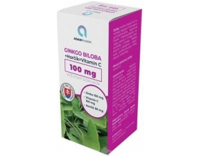 ADAMPharm GINKGO BILOBA+Horčík+Vitamín C kapsúl 60 ks