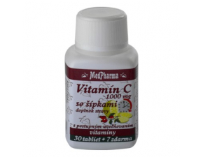 Vitamín C 1000 mg so šípkami 30+7tbl zdarma