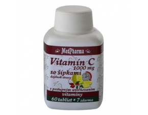 MedPharma Vitamín C 1000 mg so Šípkami 67 tabliet