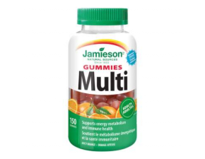 JAMIESON Multi gummies pre dospelých želatínové pastilky s pomarančovou príchuťou 150 ks