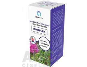 ADAMPharm Ostropestrec mariánsky+Kurkuma+Cholín 60 kapsúl