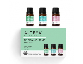 Set esenciálnych olejov "nočný relax" Alteya Organics (3 x 5 ml)