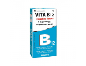 Vitabalans VITA B12 + kyselina listová pastilky 30 ks 