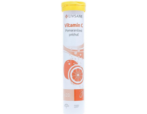 Livsane Vitamín C pomaranč 20 šumivých tabliet