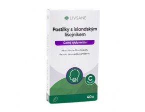 LIVSANE Pastilky s islandským lišajníkom 40 kusov