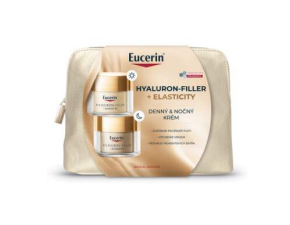 EUCERIN Hyaluron-filler + elasticity denný a nočný krém 2 x 50 ml vianočný set